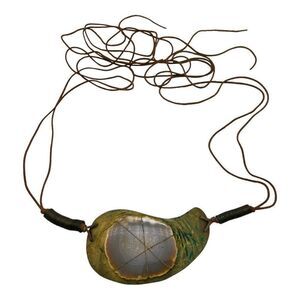 Statement Artisan Hand Made Boho Hippie Brutalist Metal Agate Belt OOAK